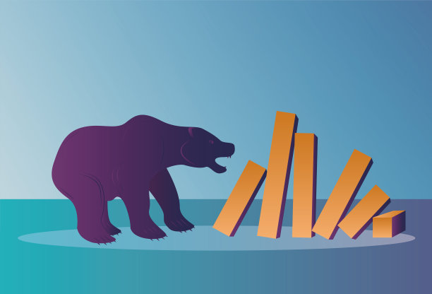 熊市下跌，股市下跌图片下载