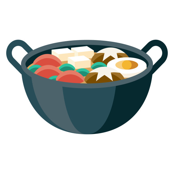 透明背景上的寿喜烧图标图片下载