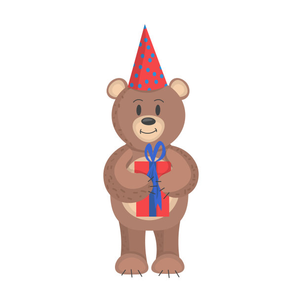 生日熊图片下载