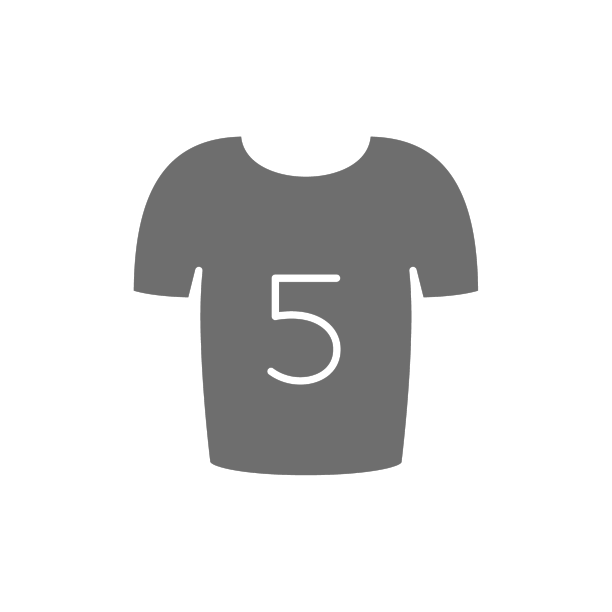 足球运动员衬衫灰色图标孤立上图片下载