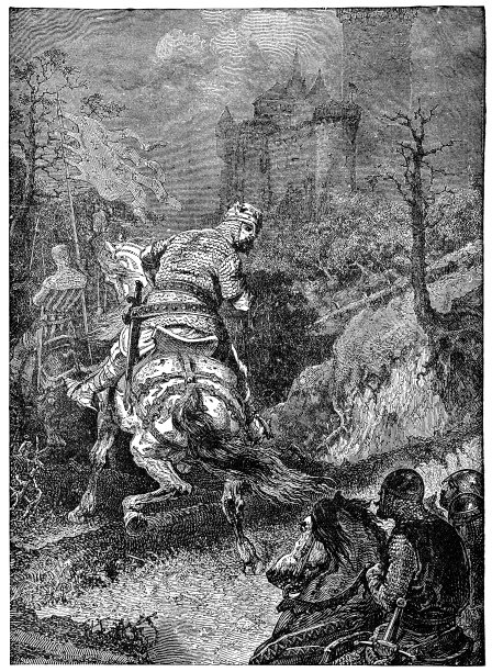 11世纪，征服者威廉因马受惊而受伤图片下载