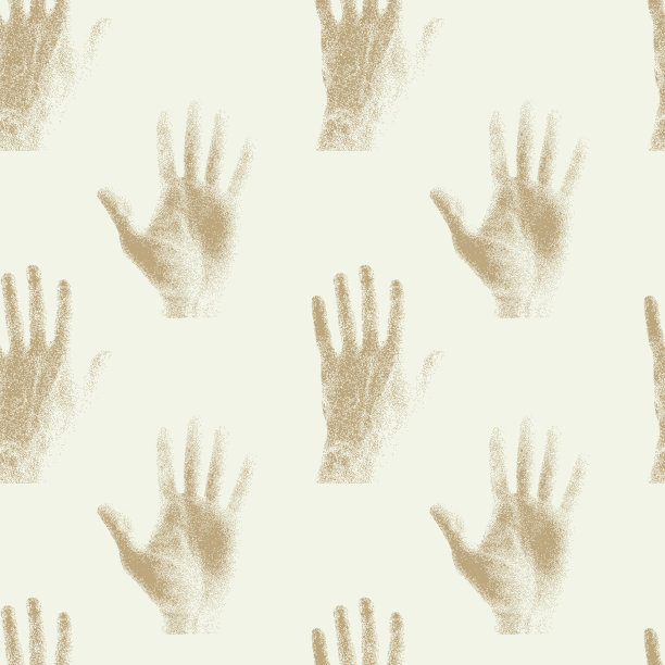 无缝图案背景人的手掌图片下载
