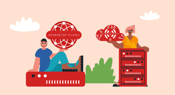 代表物联网变革和后援，锁定强大的组织和支持创造性的进步，以实现更尖锐的未来。图片下载