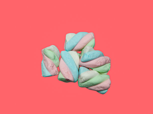 彩色棉花糖。图片下载