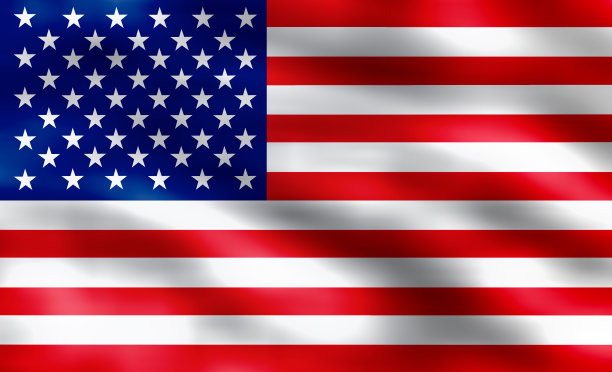 三维渲染-抽象美国国旗的插图图像-图片下载