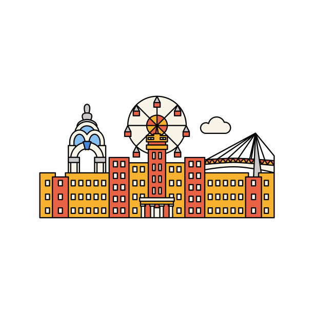 哈尔科夫建筑平面线概念图片下载