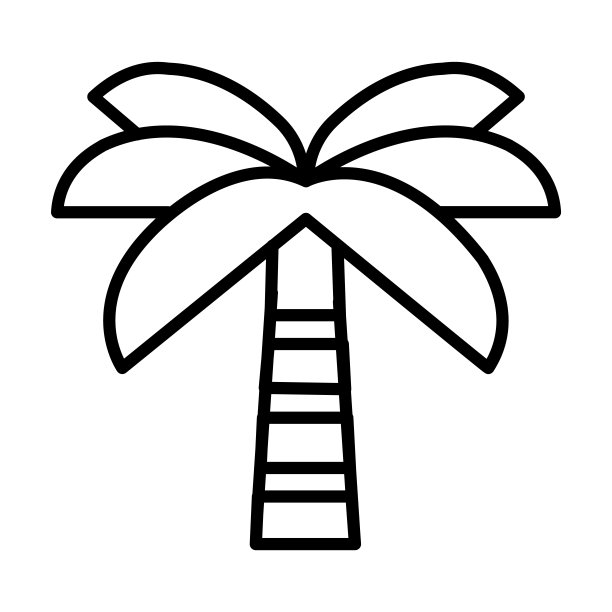 棕榈图标。薄线性手掌轮廓图标孤立在白色背景。线矢量掌纹，用于网页和手机的符号。图片下载