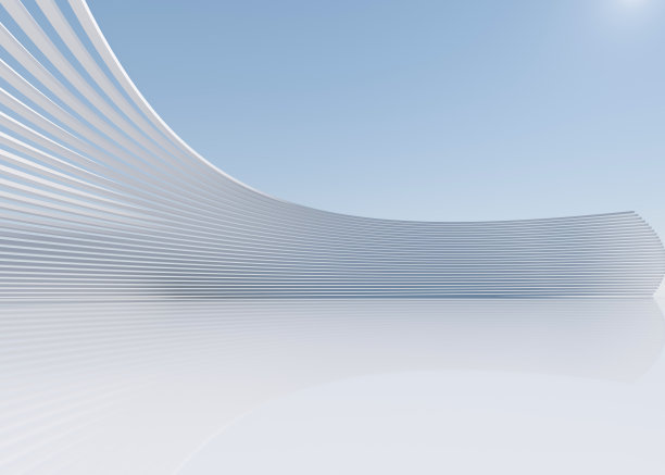 抽象的混凝土建筑背景。三维渲染图片下载