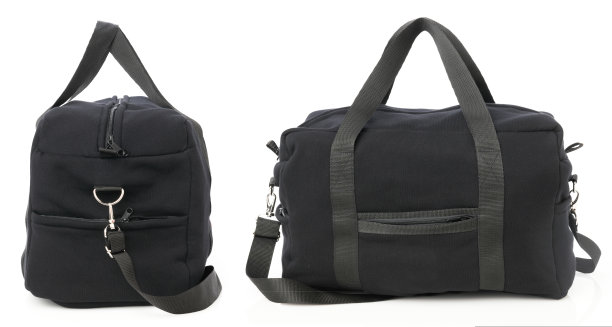 黑色的包设置孤立的白色图片下载