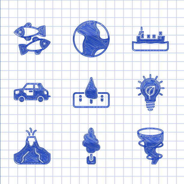 设置砍伐树木龙卷风灯泡图片下载