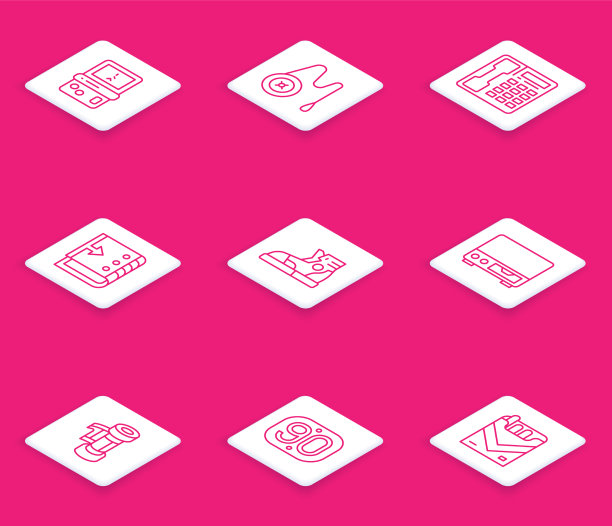 设置线俄罗斯方块溜溜球玩具电话听筒图片下载