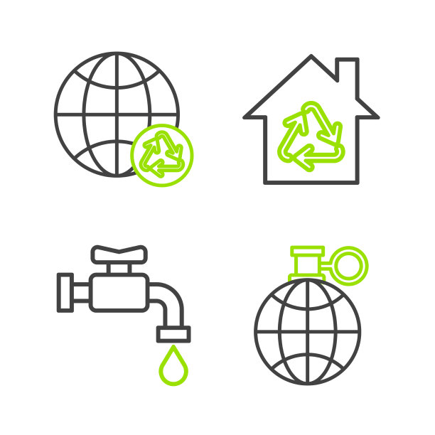 把地球和一个循环水龙头连接起来图片下载