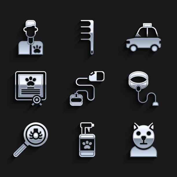 设置可伸缩绳牵引宠物洗发水猫跳蚤图片下载