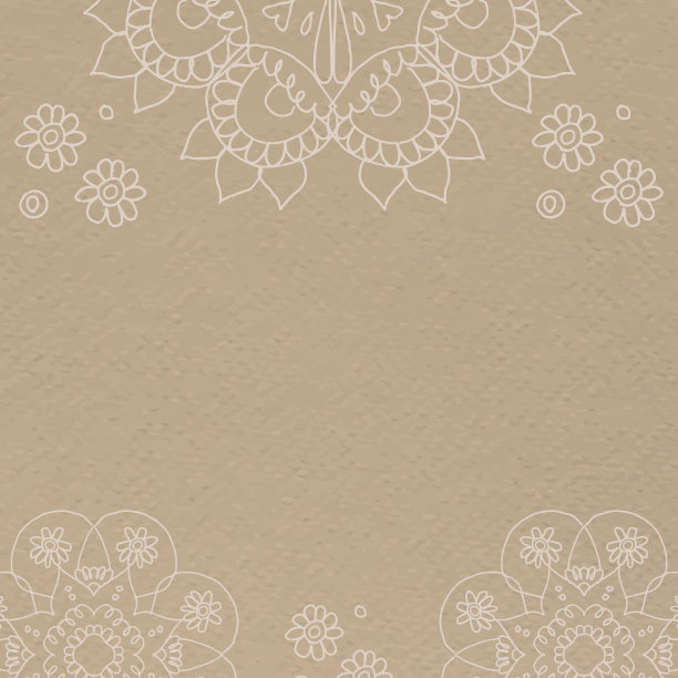 排灯节印度曼荼罗棕色背景图片下载