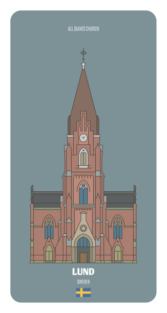 瑞典隆德的圣徒教堂图片下载