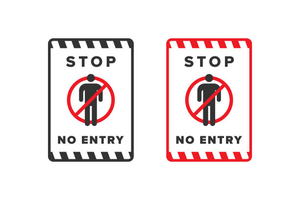 无入口图标标志矢量设计红色图片下载