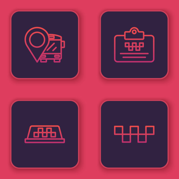 与公共汽车出租车车顶司机一起设定线路位置图片下载