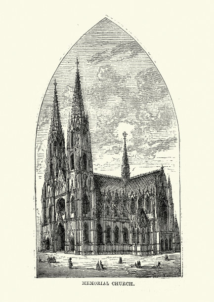 Votivkirche，维也纳新哥特式风格教堂图片下载