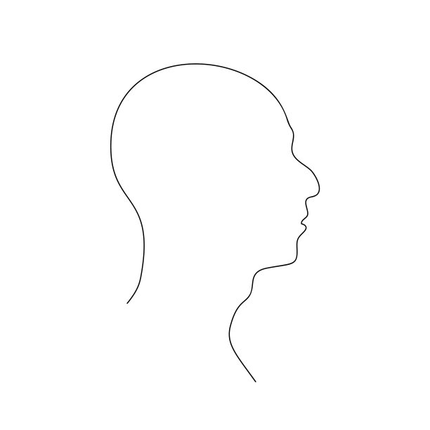 男人的侧脸，驼背鼻子和亚当斯图片下载