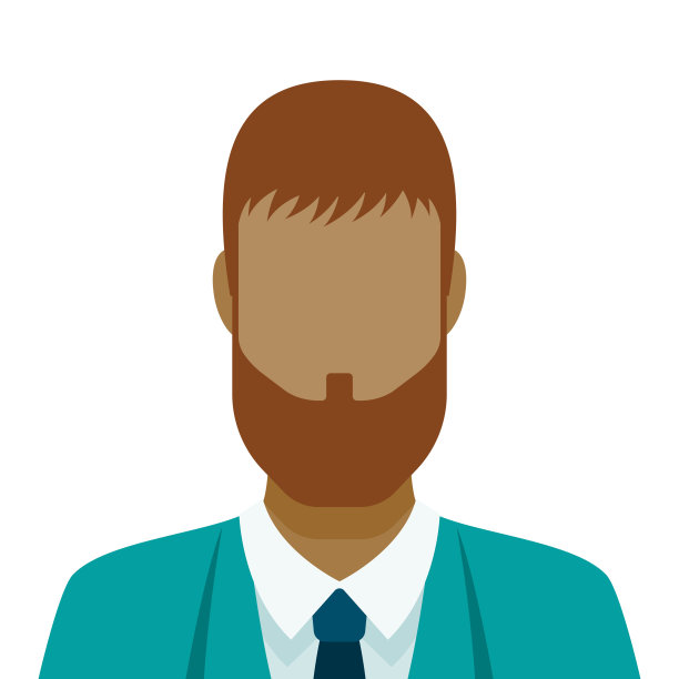 男性面部毛发头像图标图片下载