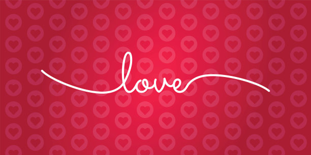 爱情刻字-婚礼刻字设计。心形矢量插图。股票插图图片下载