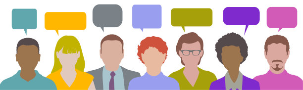 用气球进行小组讨论图片下载