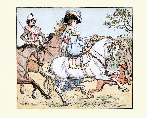 她走到哪里都有音乐，骑着公鸡马去班伯里十字图片下载