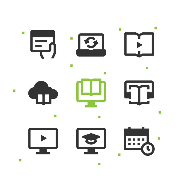 在线教育图标集图片下载