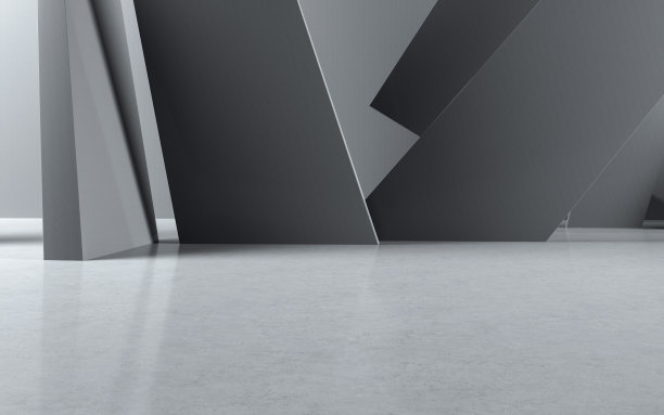 未来的空房间，3d渲染图片下载