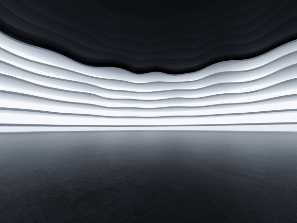 未来感的空房间图片下载