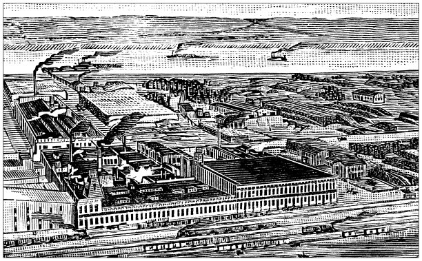 古董插图美国，俄亥俄州的地标和公司:辛辛那提，辛辛那提库珀公司图片下载