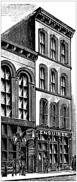 古董插图美国，俄亥俄州的地标和公司:辛辛那提，问询者图片下载