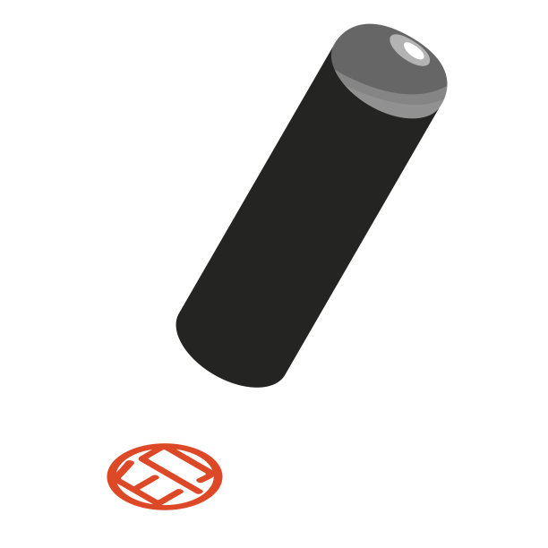 盖印章的插图。图片下载