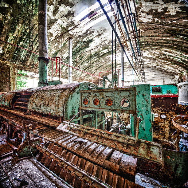 后启示录废弃工厂，HDR城市探索图片下载