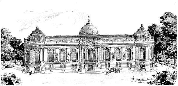 古董形象:小皇宫，巴黎图片下载