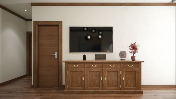 室内设计。体系结构。电脑生成的卧室图像。建筑可视化。图片下载