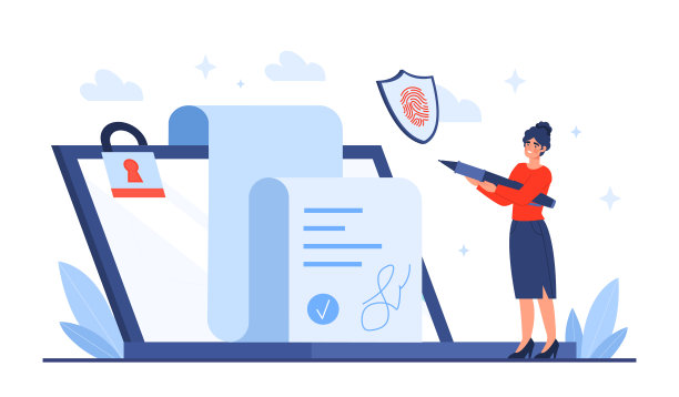 电子数字签名的概念图片下载