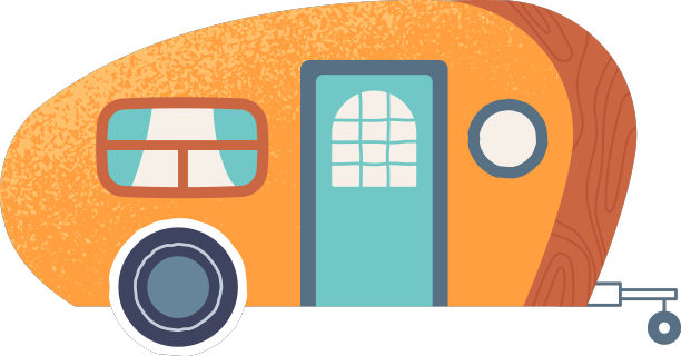 露营拖车贴纸图片下载