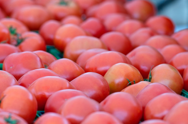 农贸市场展出的水果和蔬菜图片下载