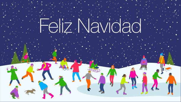 雪地里的快乐图片下载