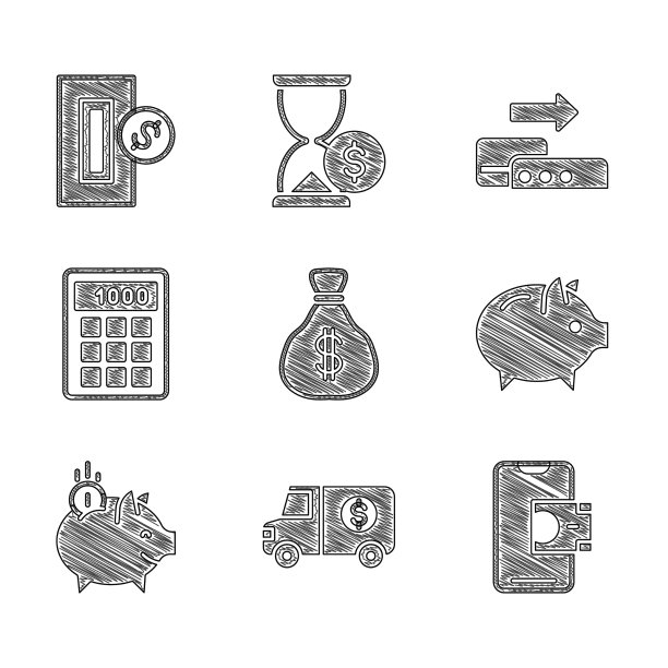 设置钱袋装甲车移动银行图片下载