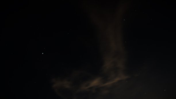 布满星星的夜空上的云朵图片下载