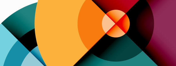 带阴影的圆圈时髦的最小几何图片下载