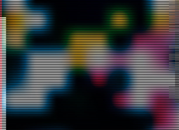 抽象赛博朋克概念霓虹灯条纹横幅图案背景图片下载