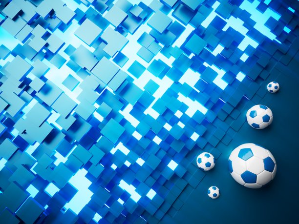 足球3d对象。3 d演示。图形背景元素图片下载