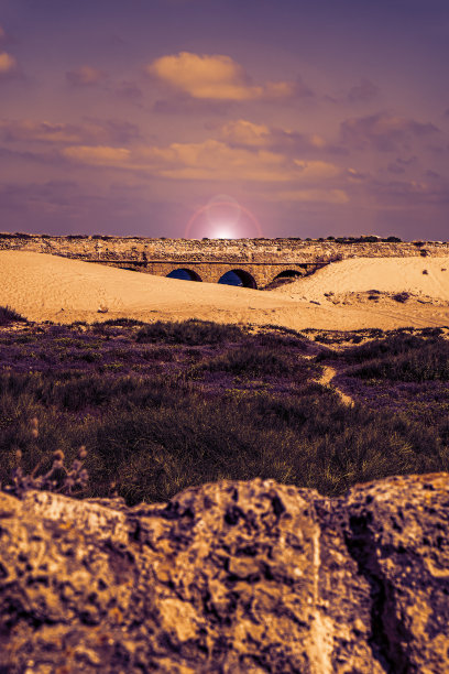 以色列的古罗马引水渠图片下载