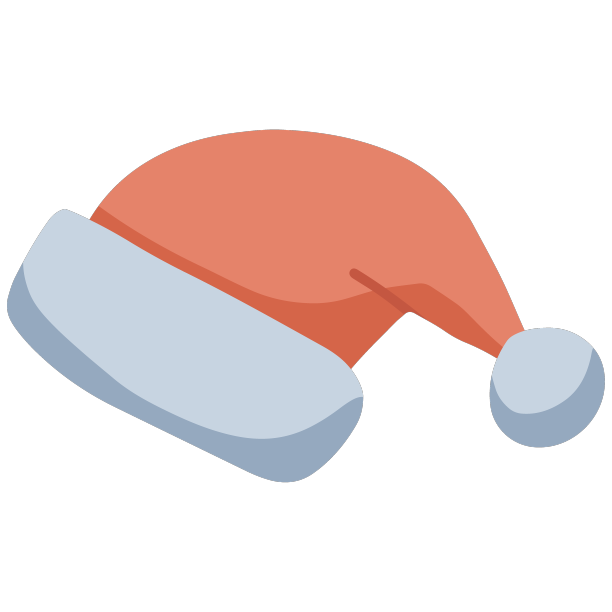 手绘圣诞老人帽子徒手图片下载