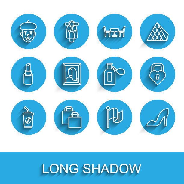 设置行咖啡杯去纸购物袋图片下载