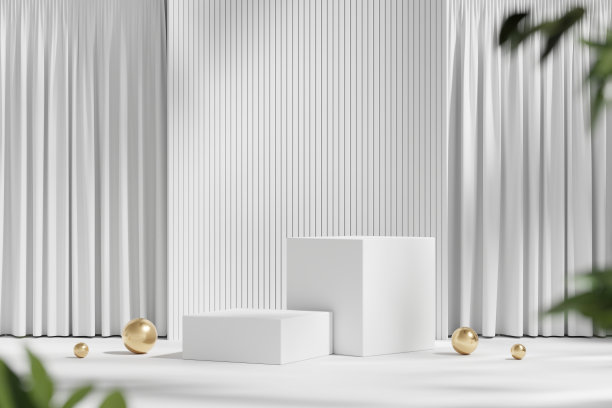 抽象最小的现代讲台平台的产品展示展示演示广告3D渲染图片下载