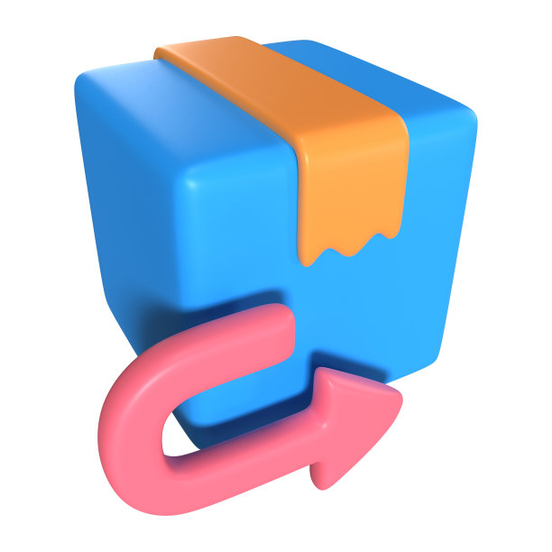 退货政策3D插图图标图片下载